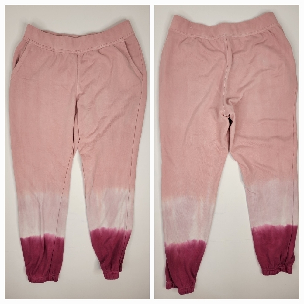 Wildfox Joggers Sz M Ombre Tie Dye Pockets Slouchy Relaxed